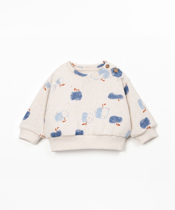 Jersey con estampado de manzanas