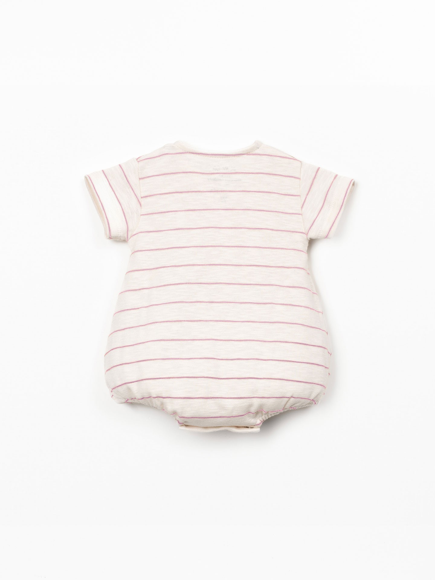 Combinaison rayée en coton biologique
