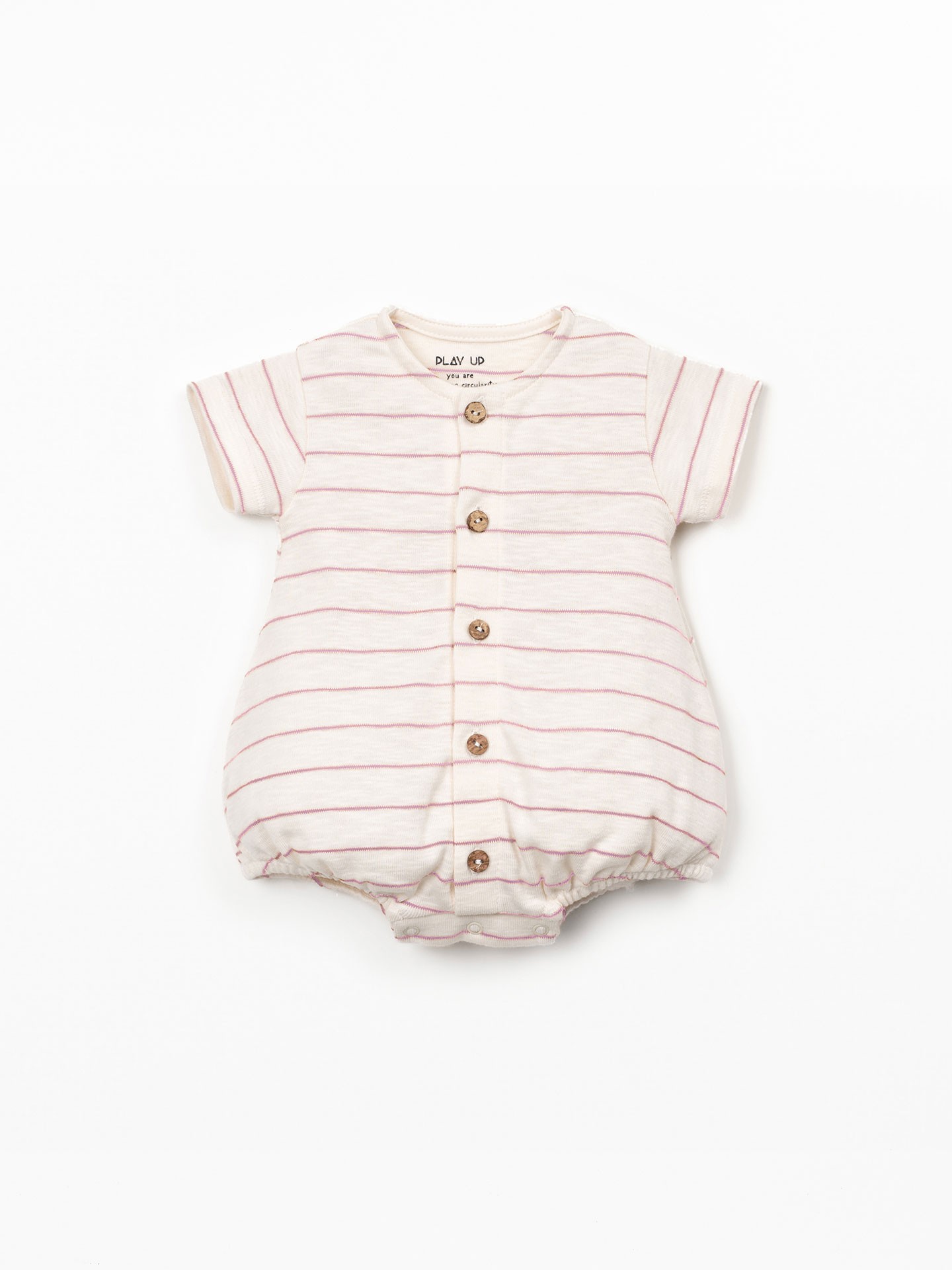 Combinaison rayée en coton biologique