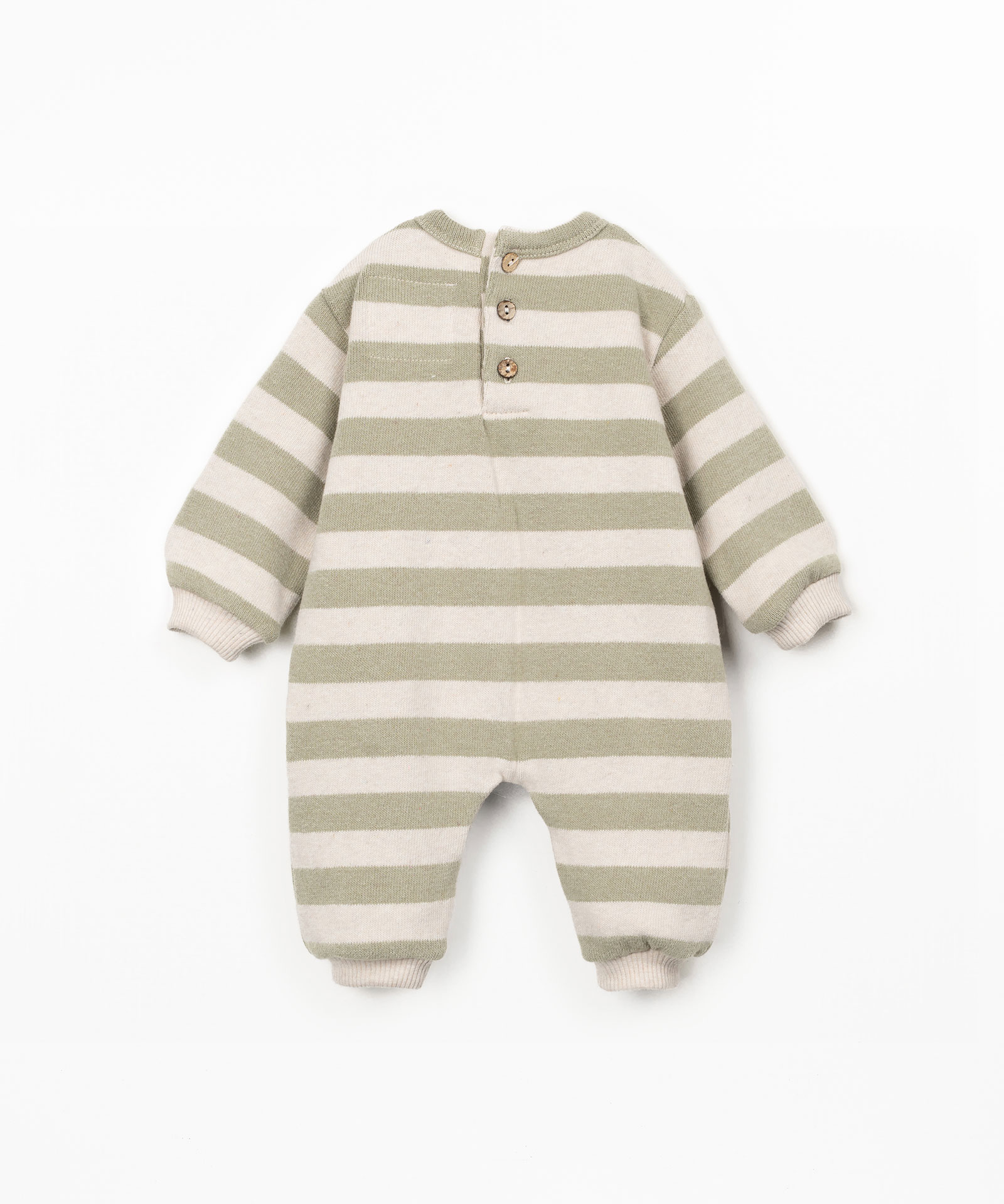 STRIPED FLAMÉ JERSEY JUMPSUIT