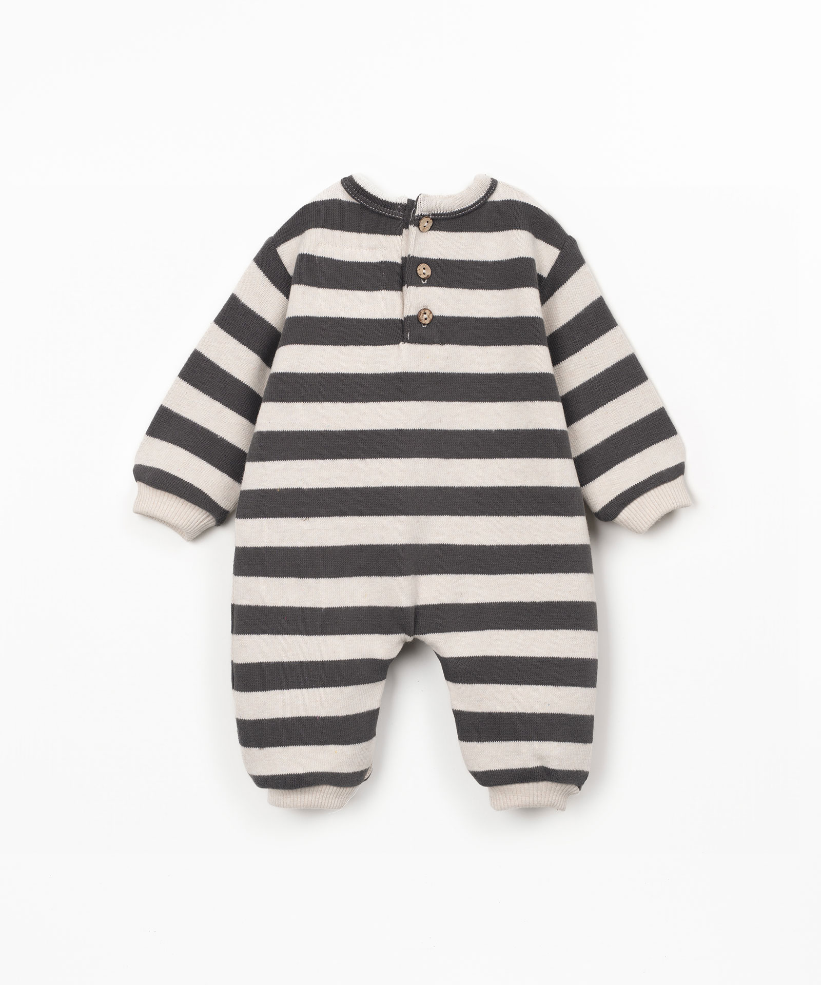 STRIPED FLAMÉ JERSEY JUMPSUIT
