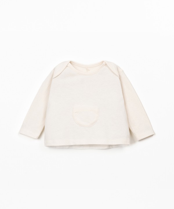 Pull en maille en coton biologique et recycl?