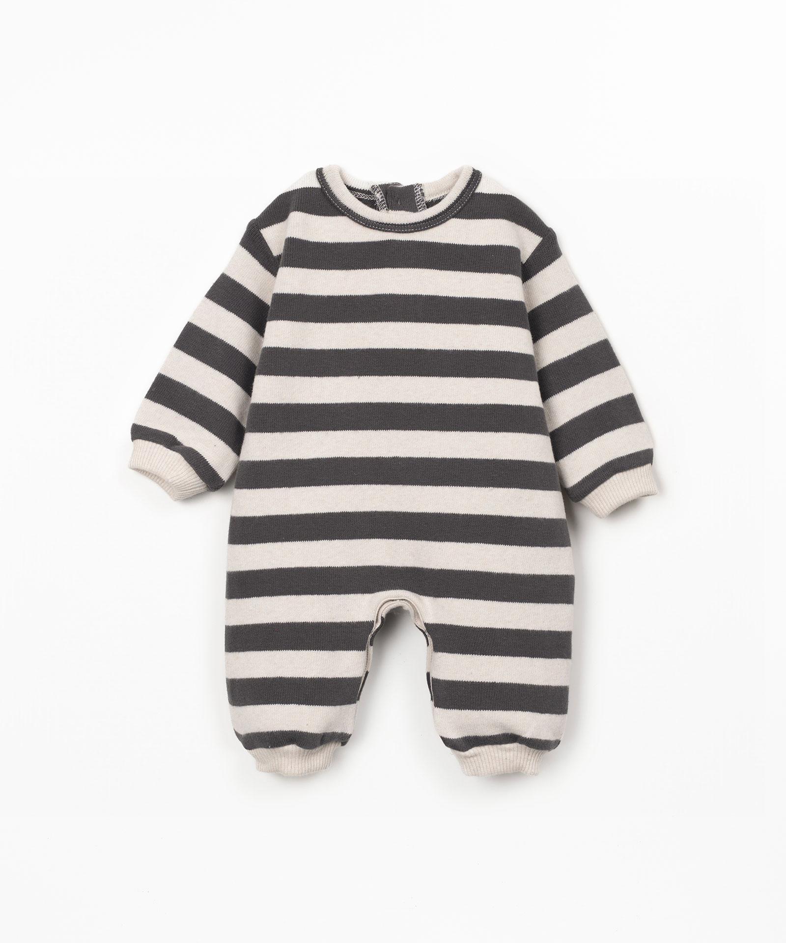 STRIPED FLAMÉ JERSEY JUMPSUIT