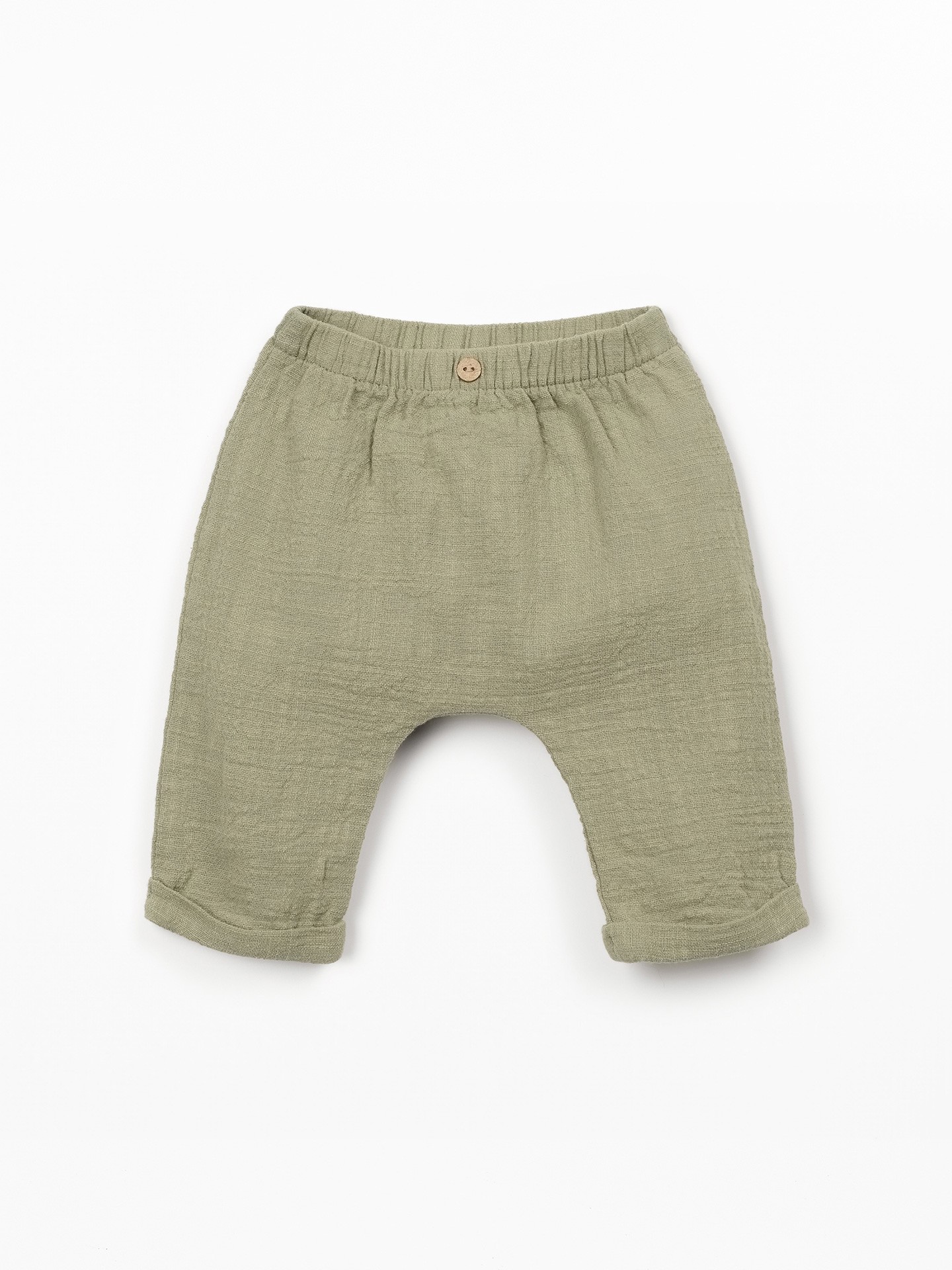 Pantaloni in tessuto di cotone biologico