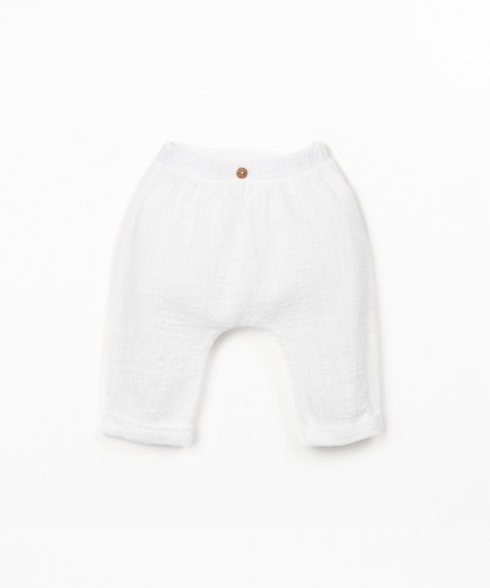 Pantalón de tela en algodón orgánico