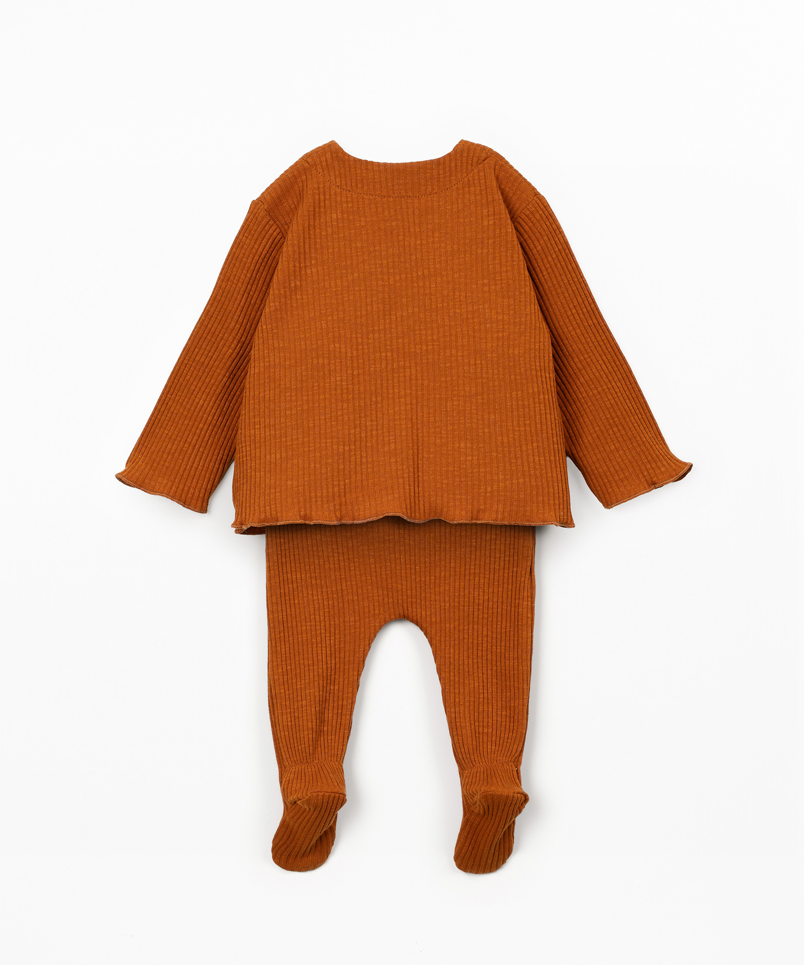 SWEATER + RIBBED TROUSERS SET