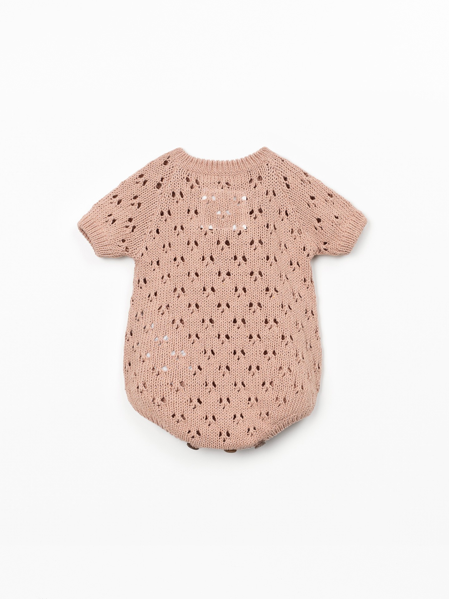 Combinaison tricot en mélange de coton et coton recyclé