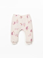 Pantalon en maille avec imprim� pommes