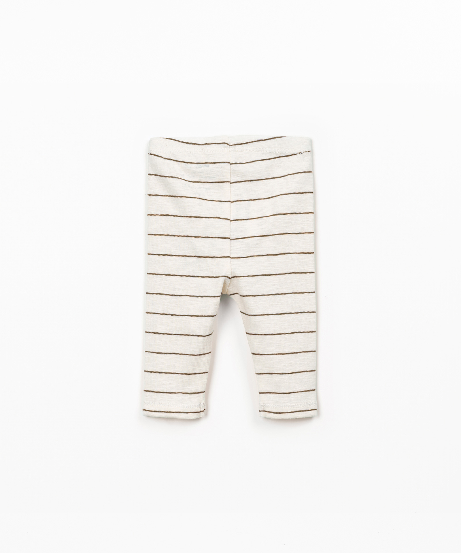 STRIPED RIB FLAMÉ LEGGINGS