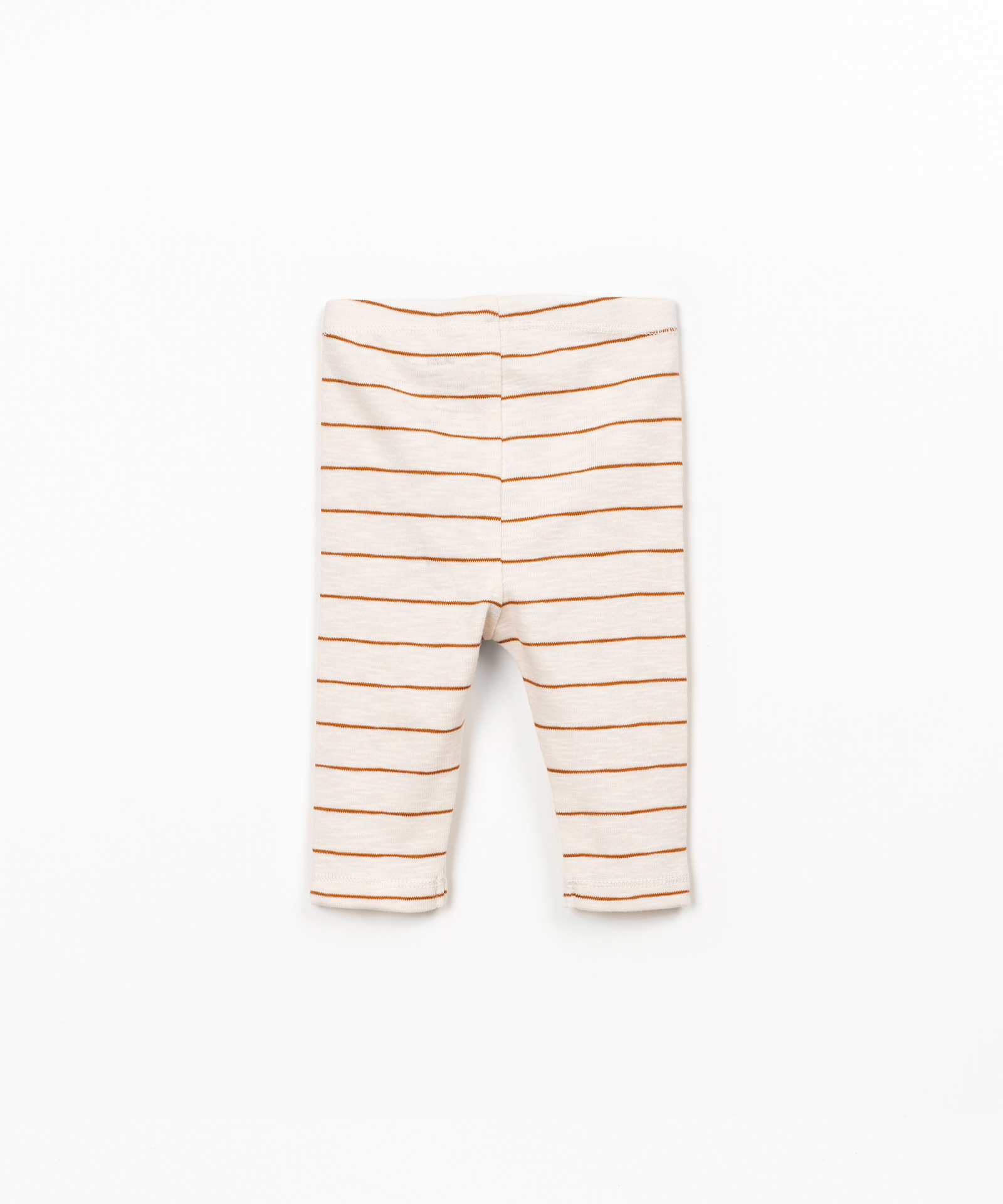 STRIPED RIB FLAMÉ LEGGINGS