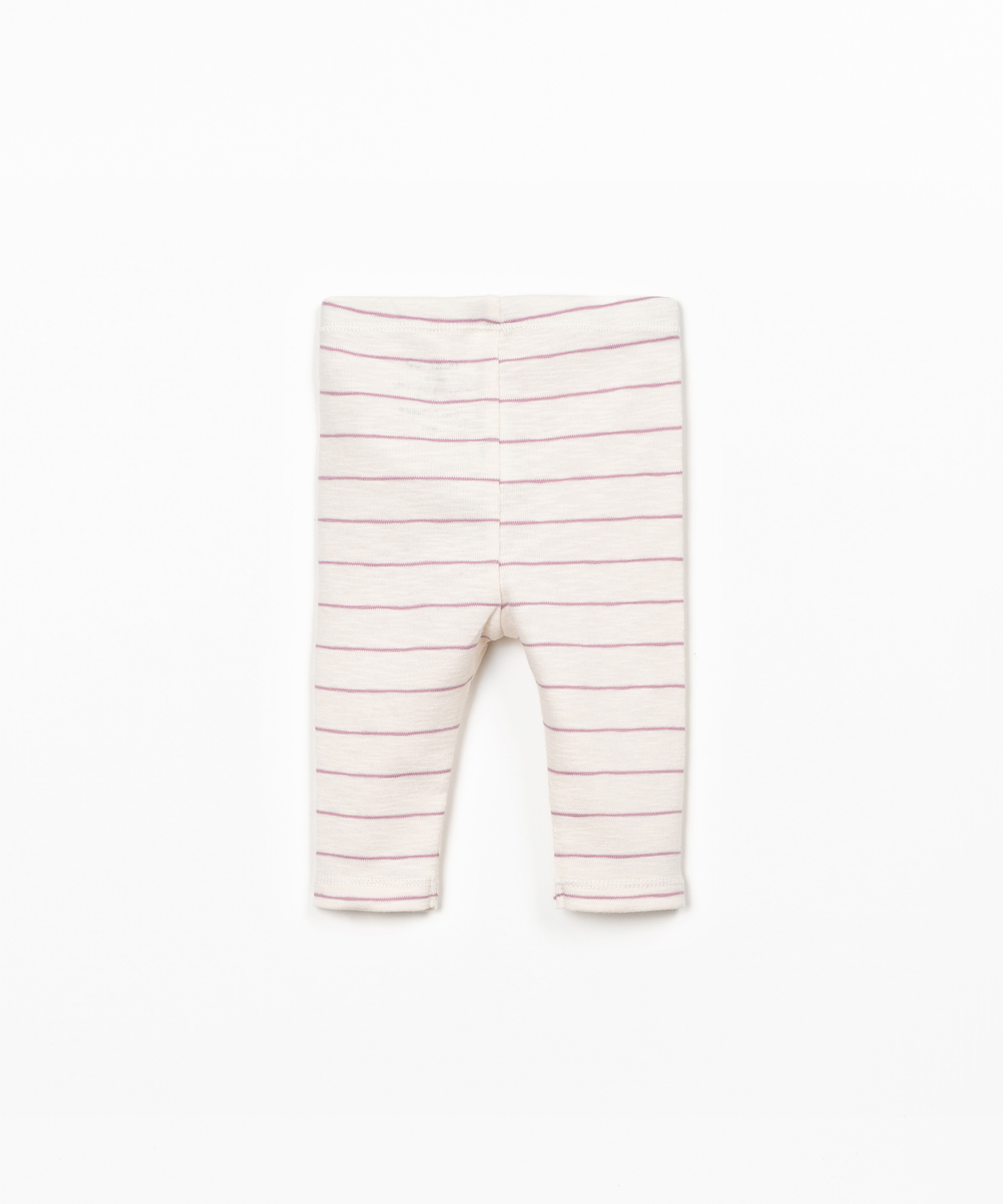 STRIPED RIB FLAMÉ LEGGINGS