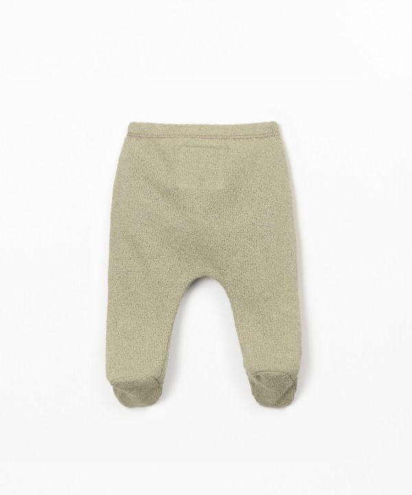 Leggings en mélange de fibres naturelles et recyclées
