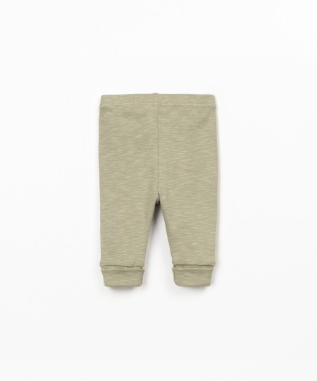 Leggings lisci in cotone biologico