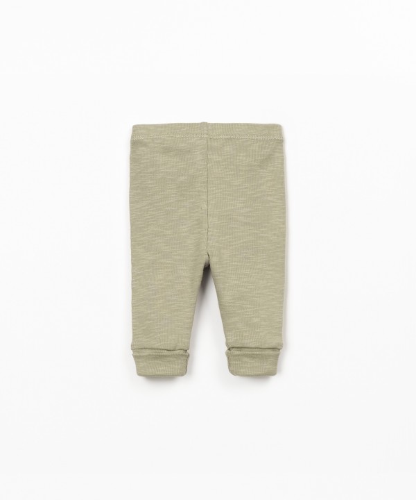 Plain leggings in organic cotton