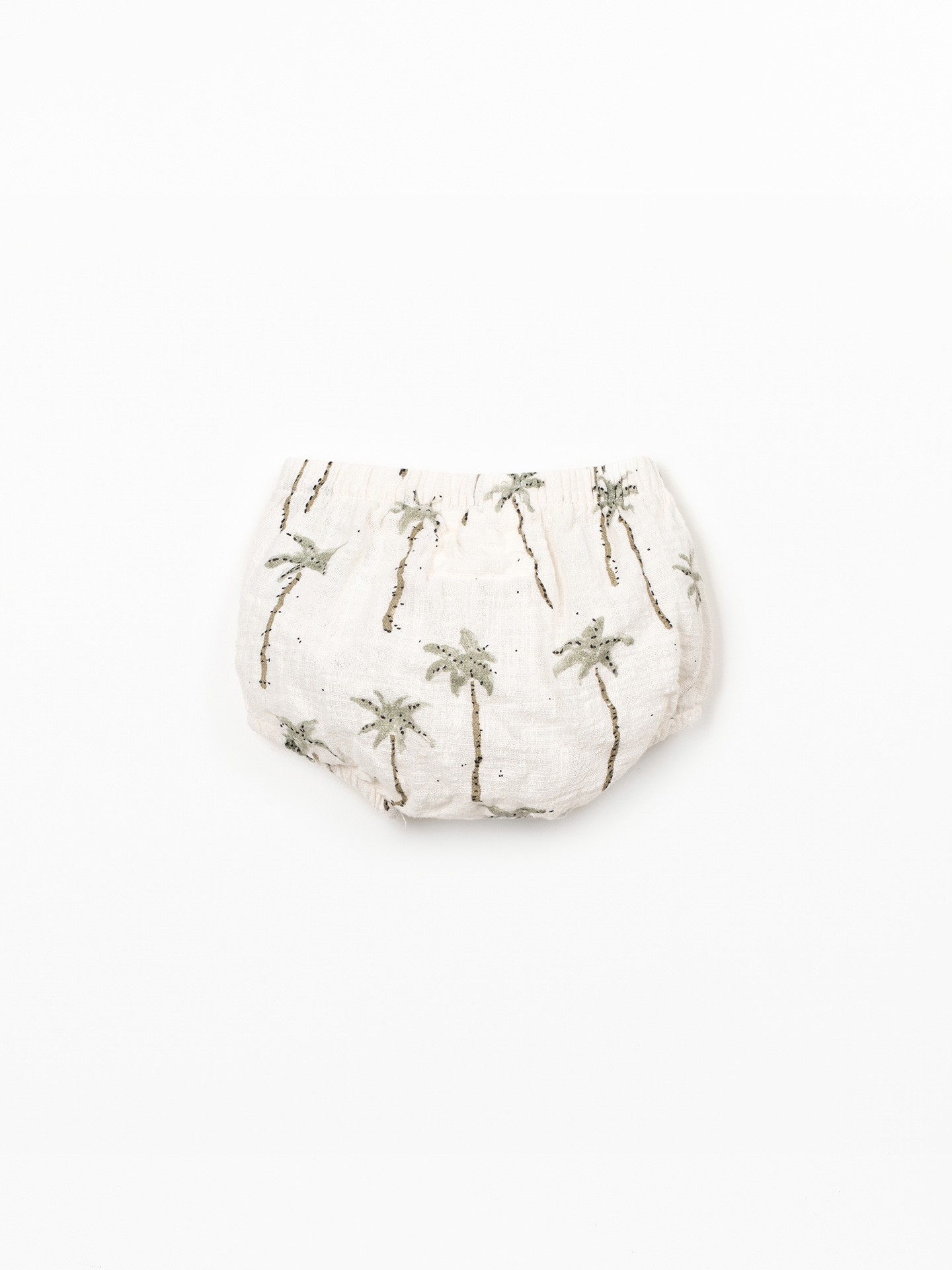Short en coton biologique avec imprimé palmier
