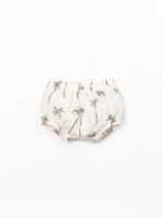 Short en coton biologique avec imprimé palmier Short en coton biologique avec imprimé palmier