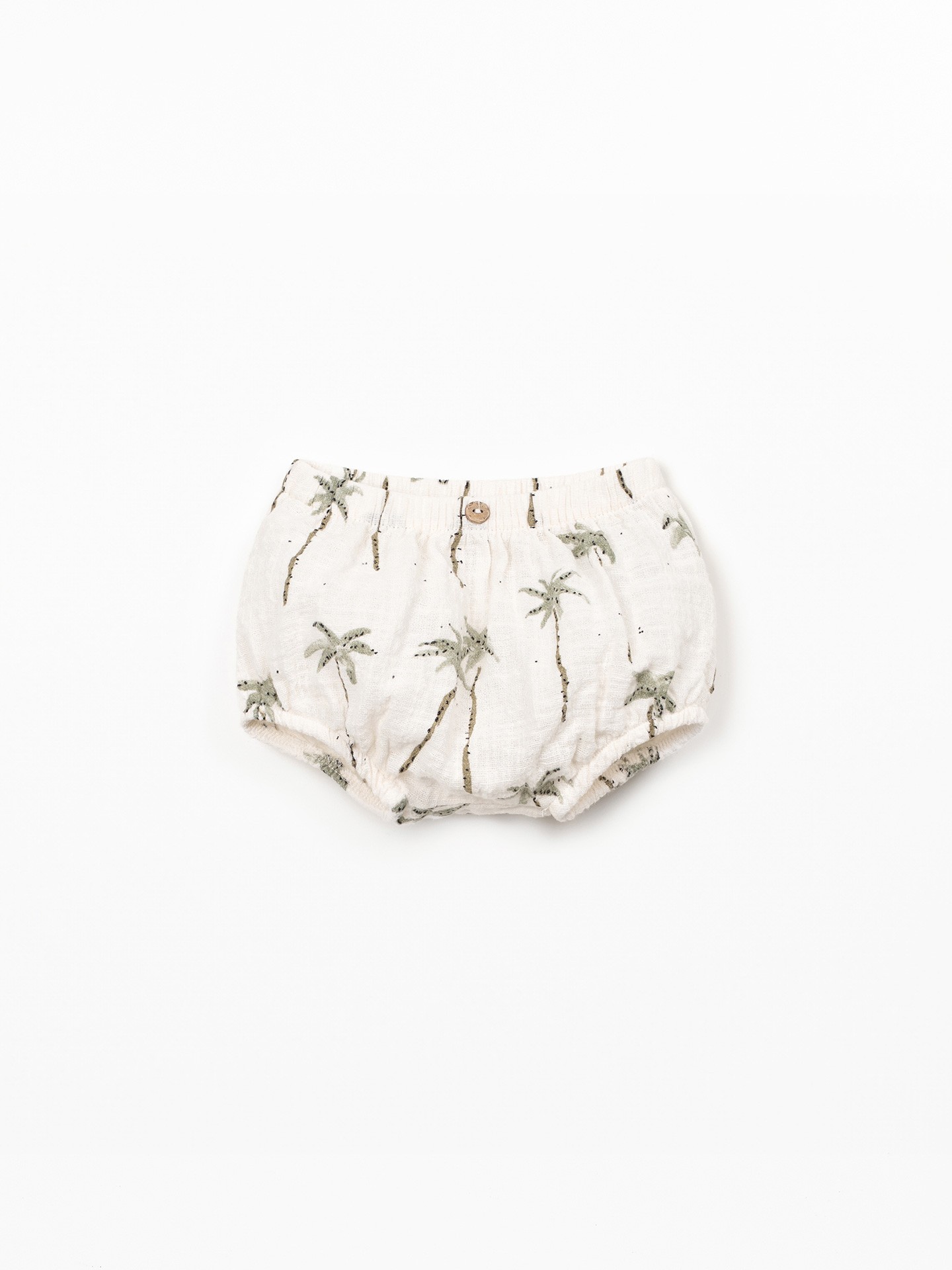 Short en coton biologique avec imprimé palmier