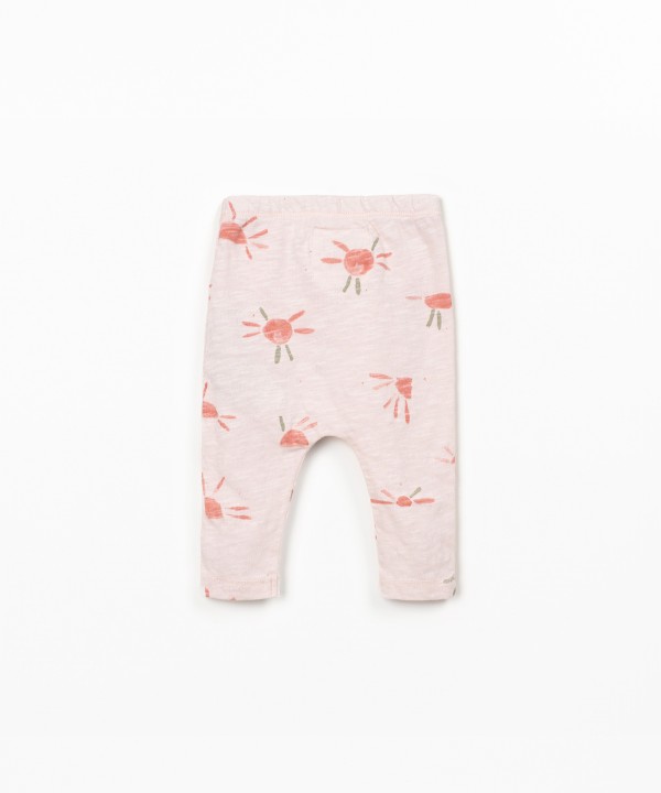 Leggings con stampa sole