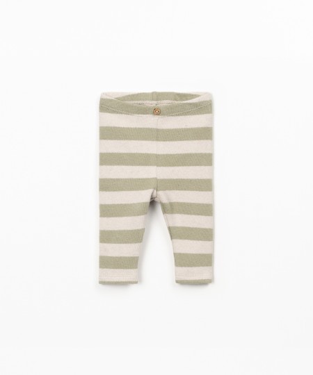 Legging à motif rayé