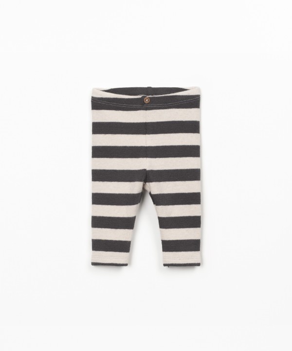 Leggings avec motif � rayures