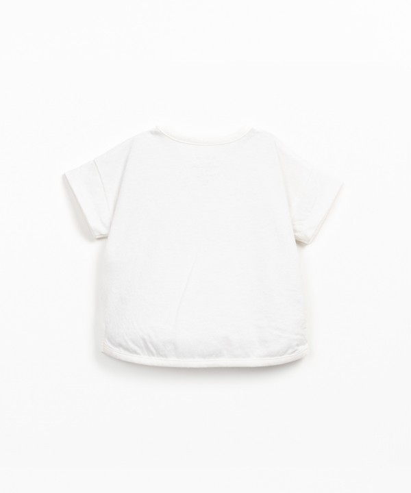 Jersey t-shirt in organic and recycled cotton blend