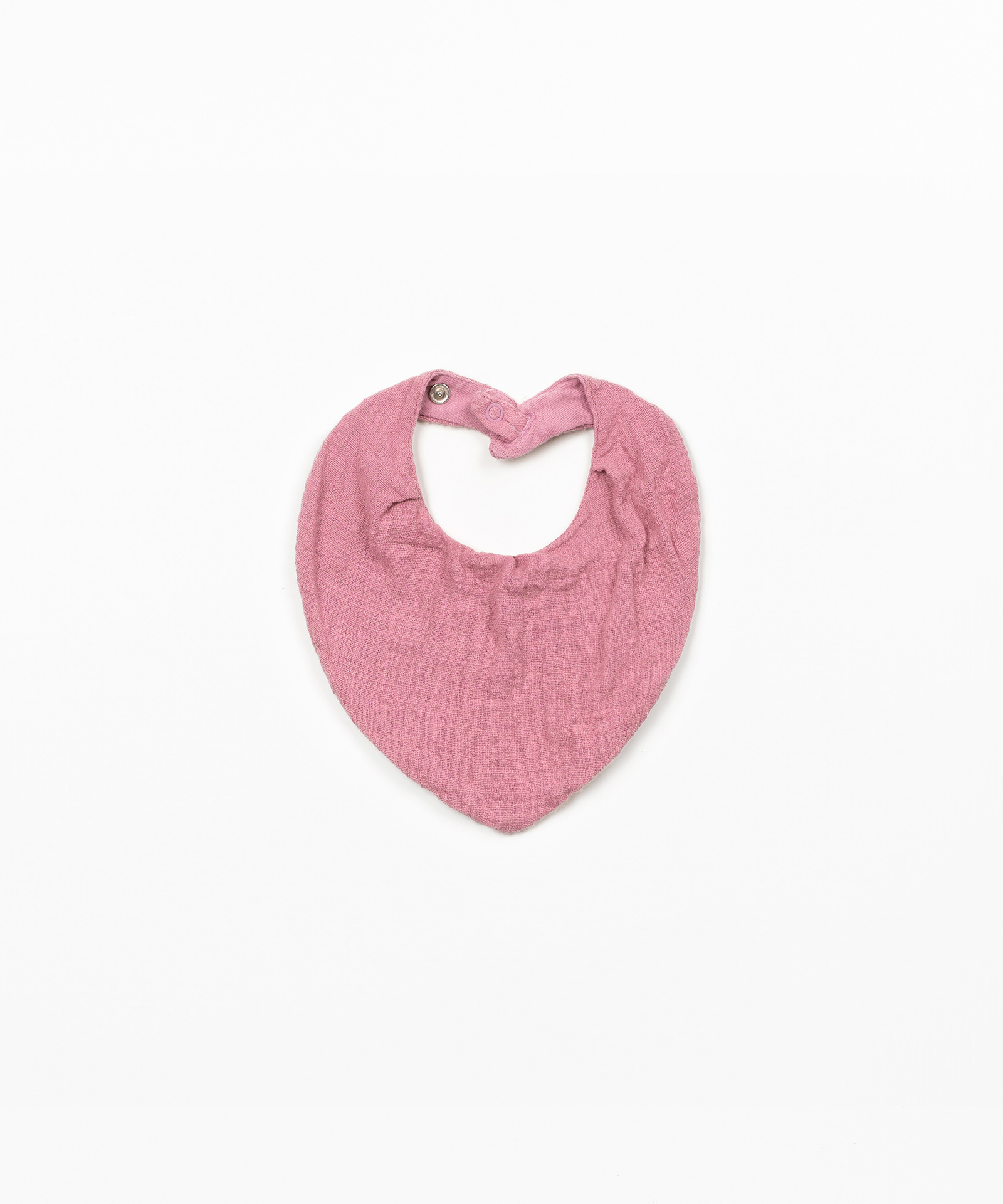 Bib in organic cotton and recycled cotton fabric