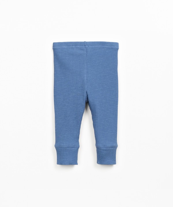 Leggings in maglia a costine