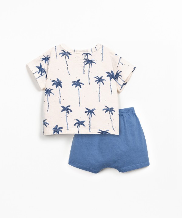 Pyjamas in a blend of organic cotton and recycled cotton