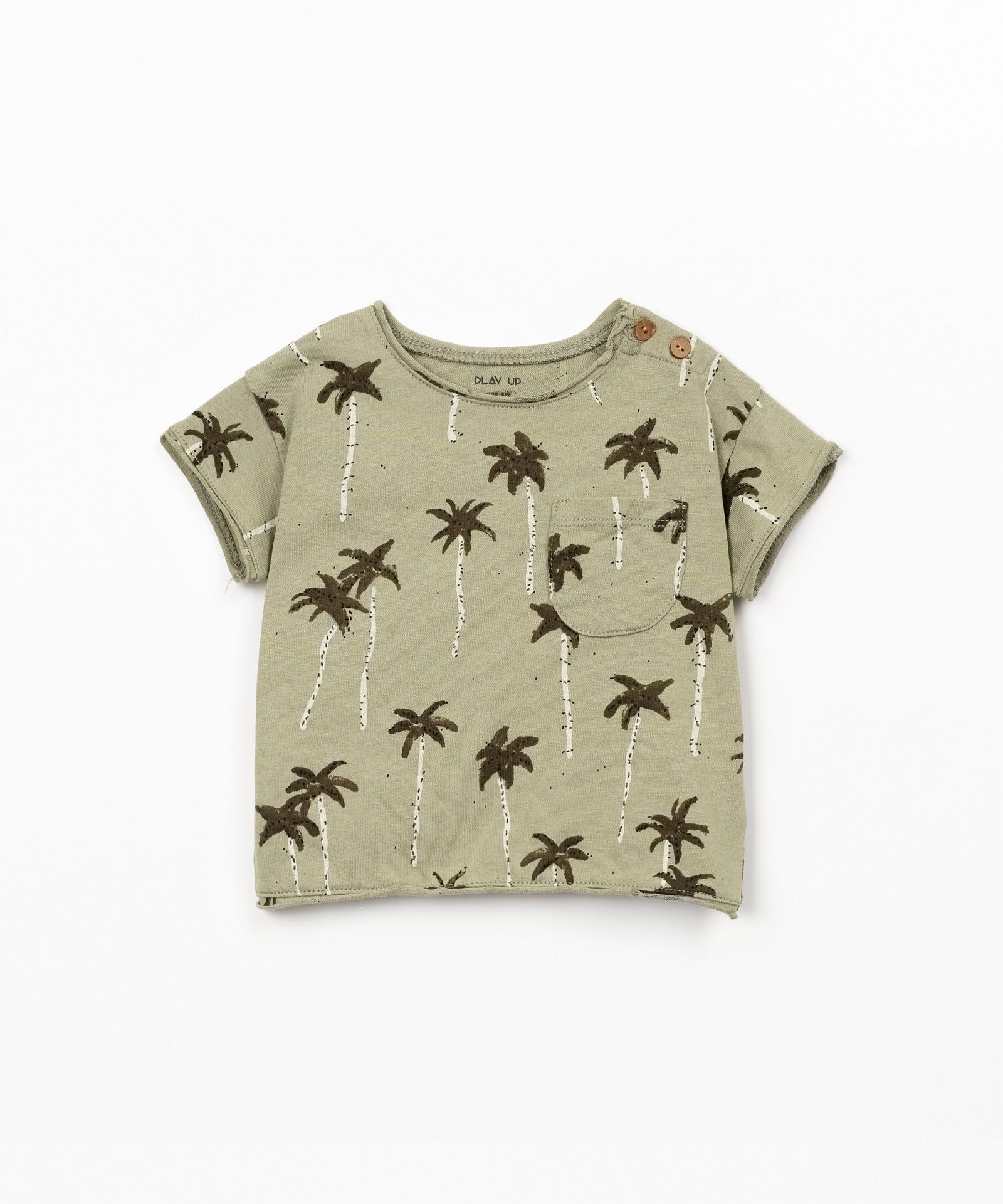T-shirt con stampa di palme
