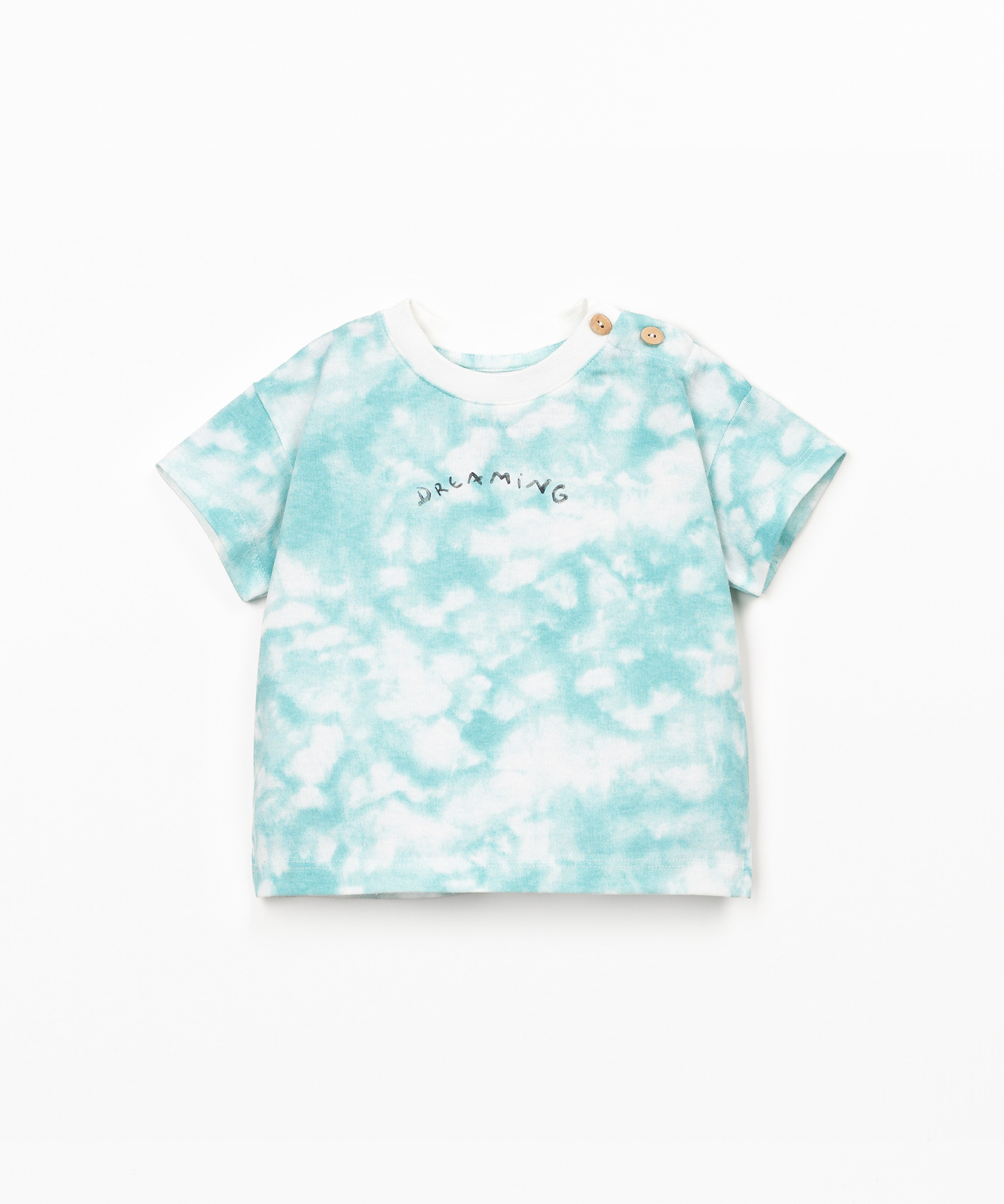T-shirt con stampa tie dye