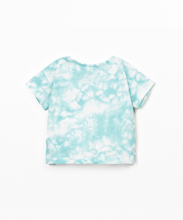 T-shirt with tie dye print