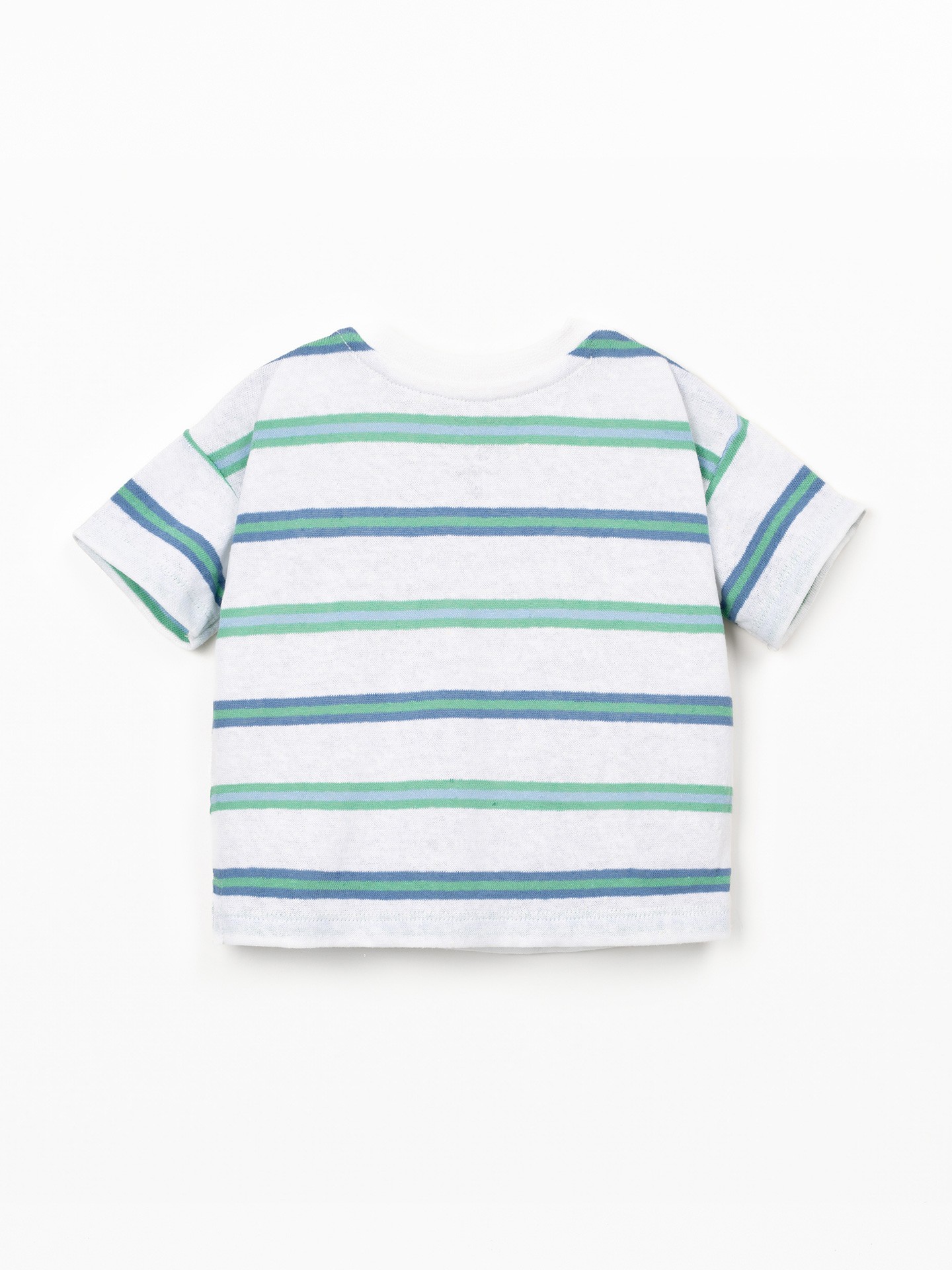 T-shirt con fantasia a righe