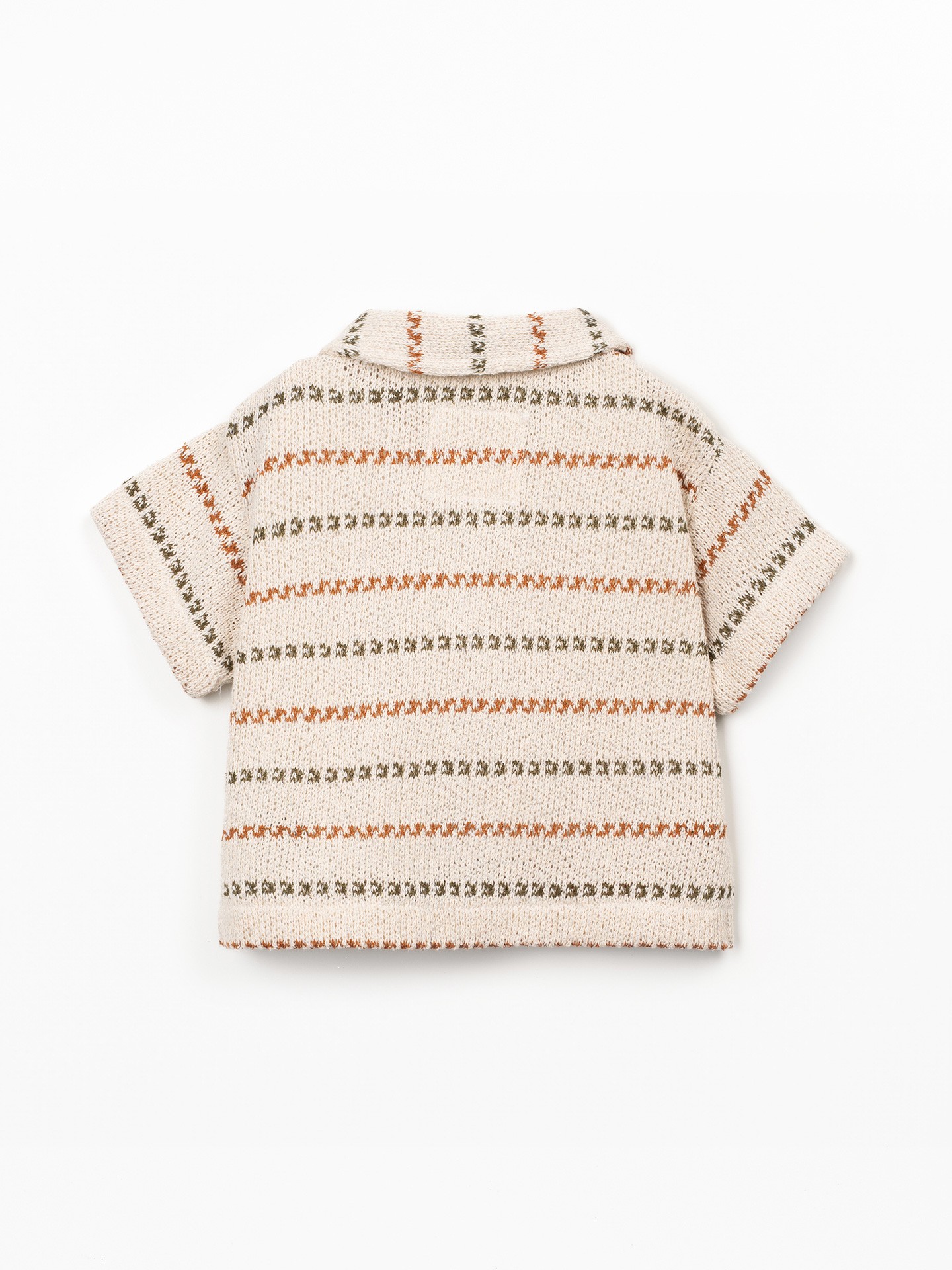 Camiseta de punto con mezcla de fibras naturales y recicladas