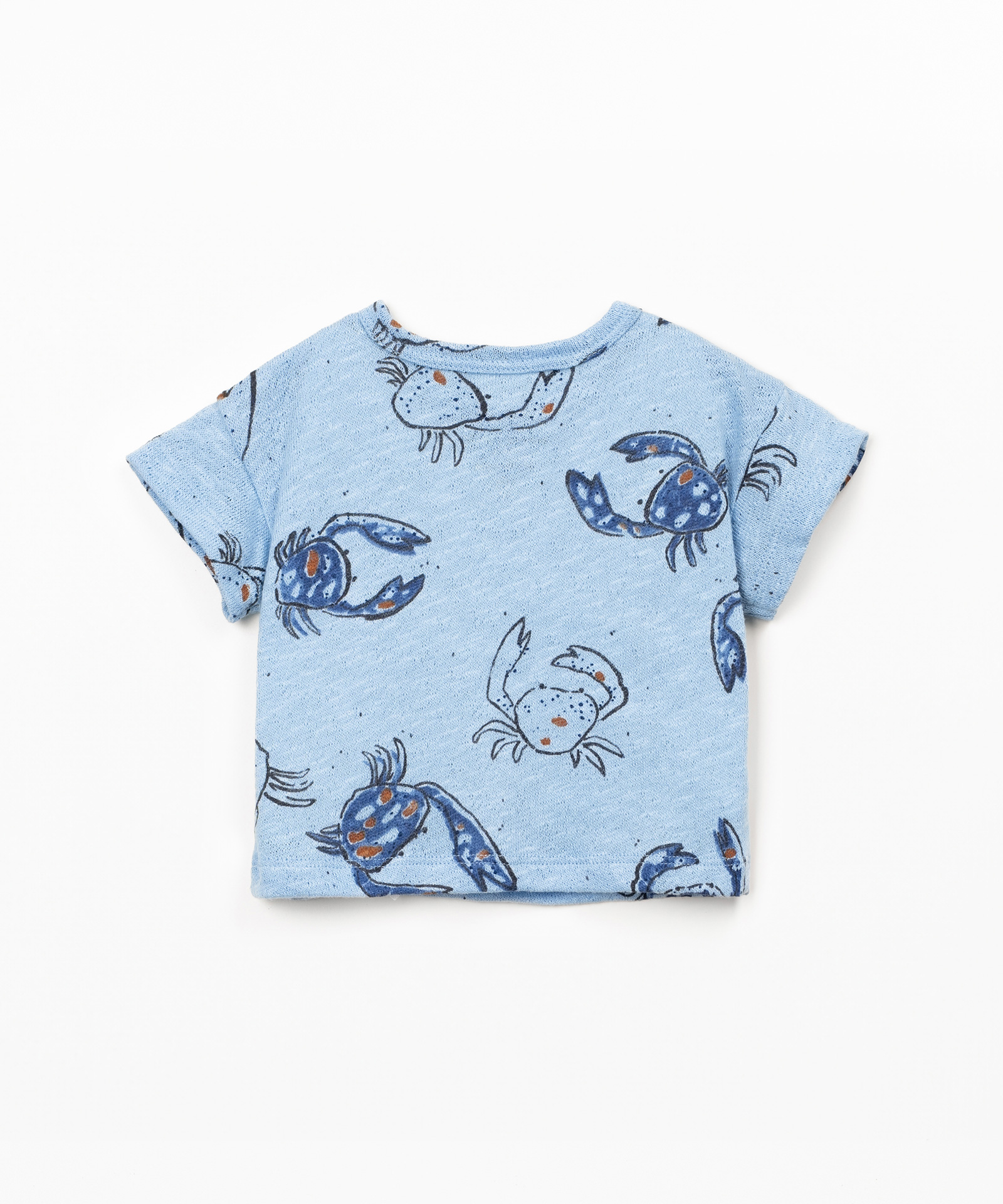 T-shirt com fibras naturais