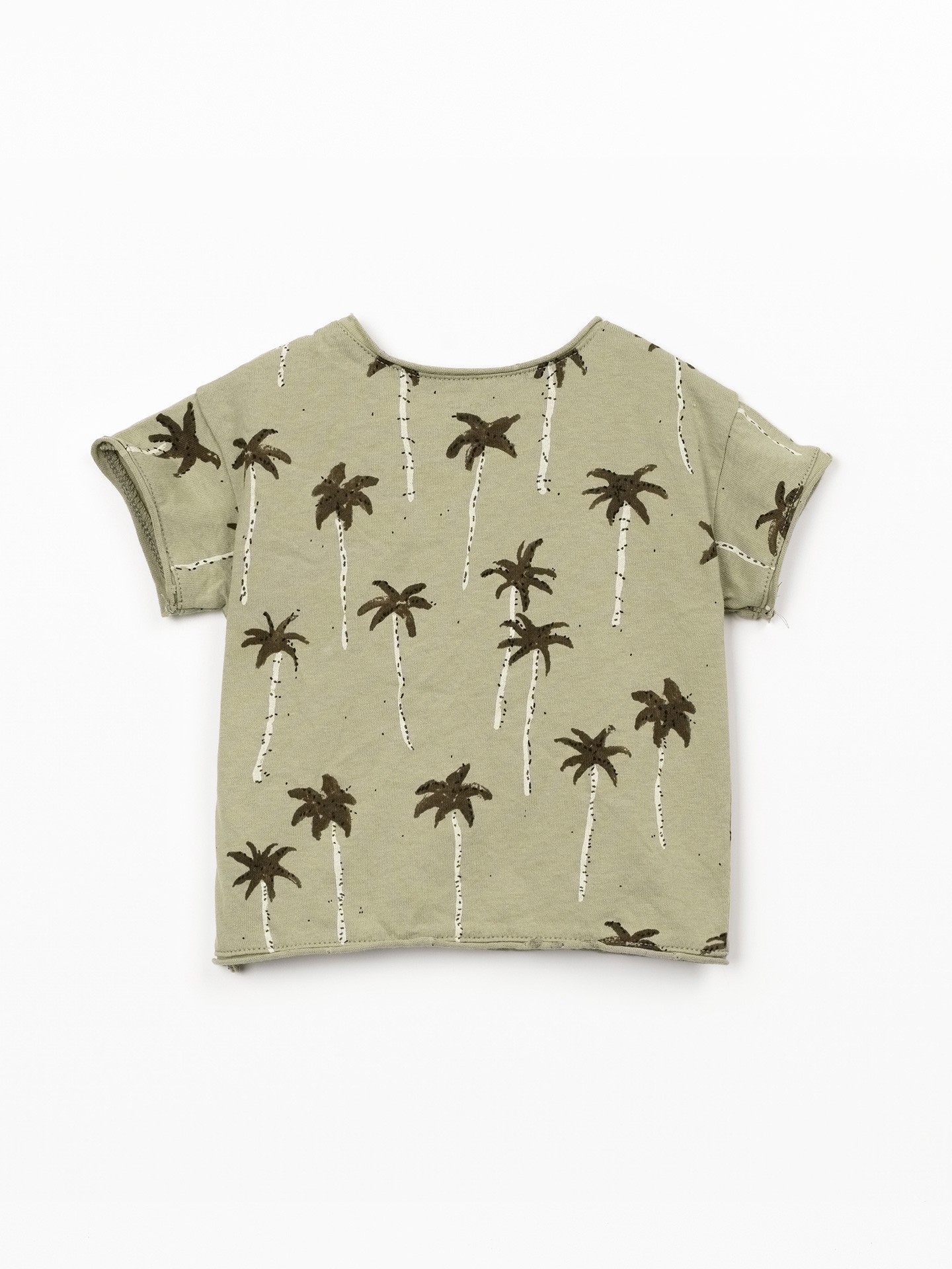 T-shirt com estampado de palmeiras