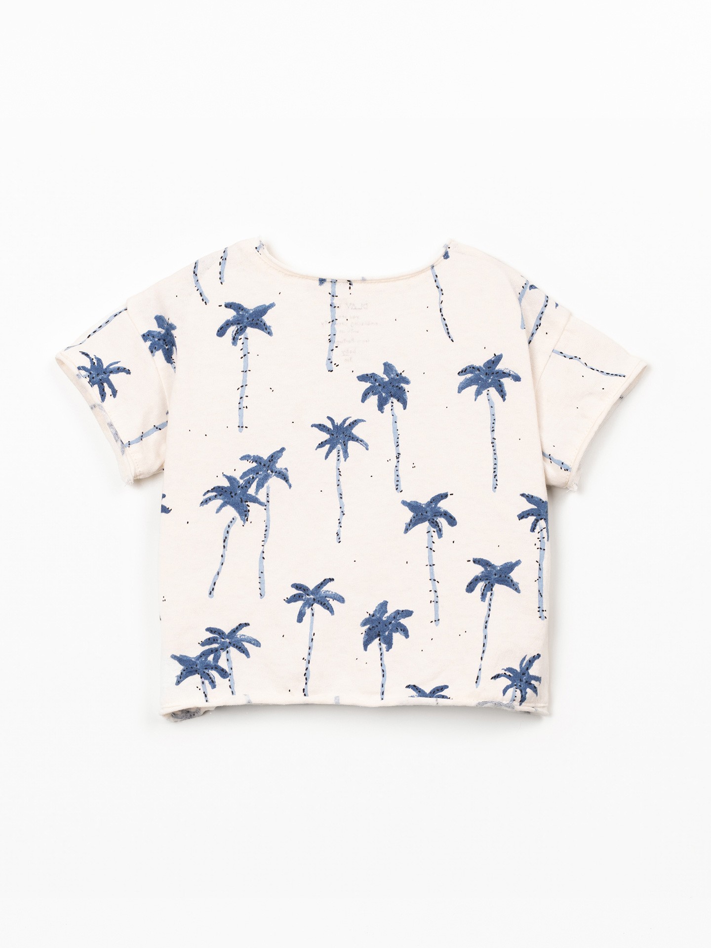 Camiseta con estampado de palmeras