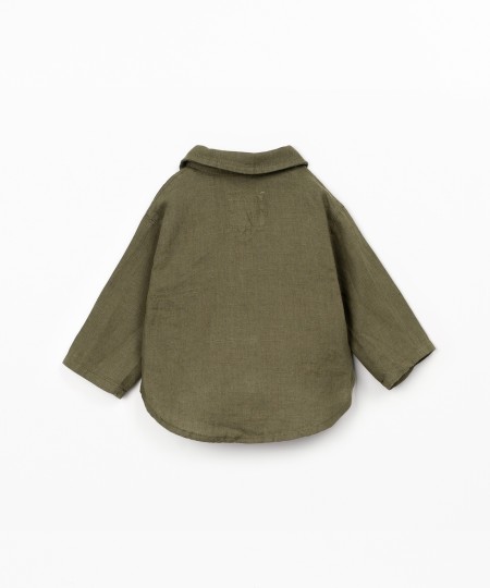 Camisa de tejido de lino