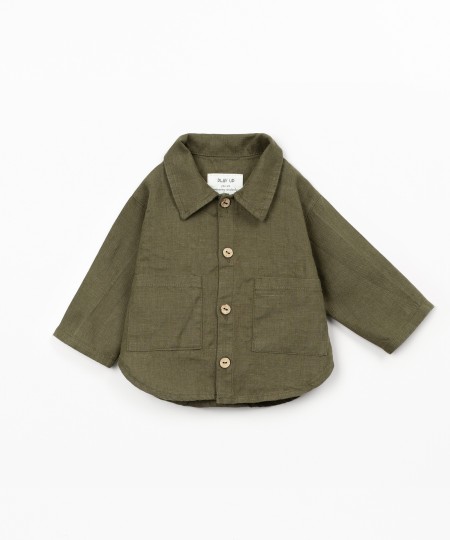 Camisa de tejido de lino