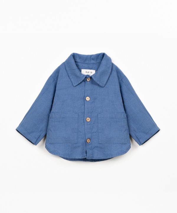 Camisa de tejido de lino