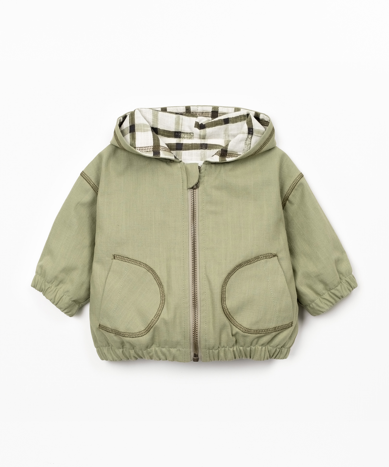 Parka in twill con fodera