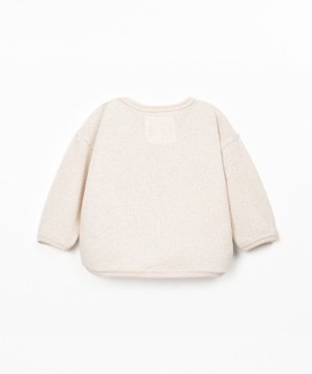 Maglione in maglia con fibre riciclate