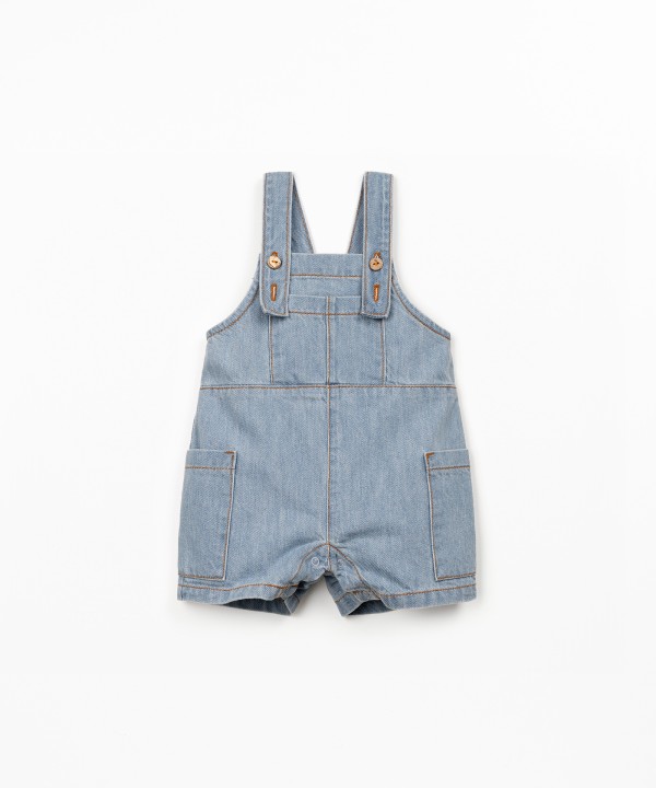 Tuta in denim di cotone