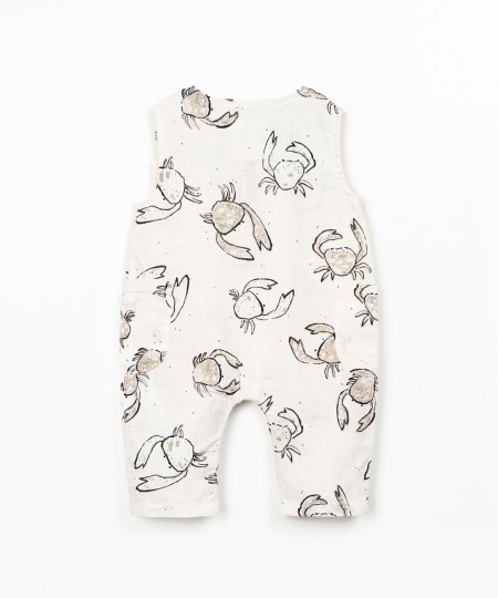 Mono de lino con estampado