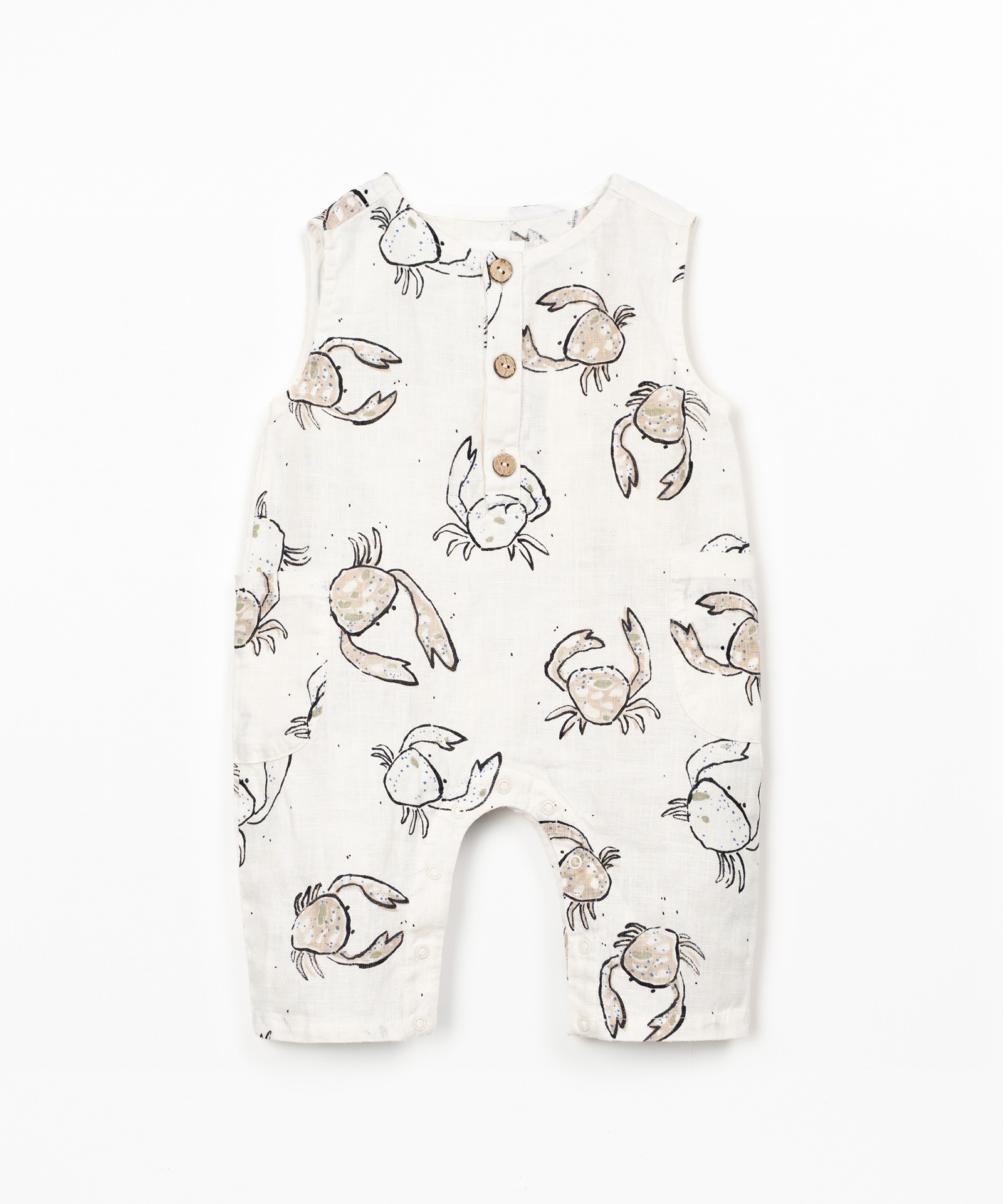PRINTED LINEN JUMPSUIT