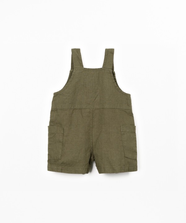 Linen fabric jumpsuit