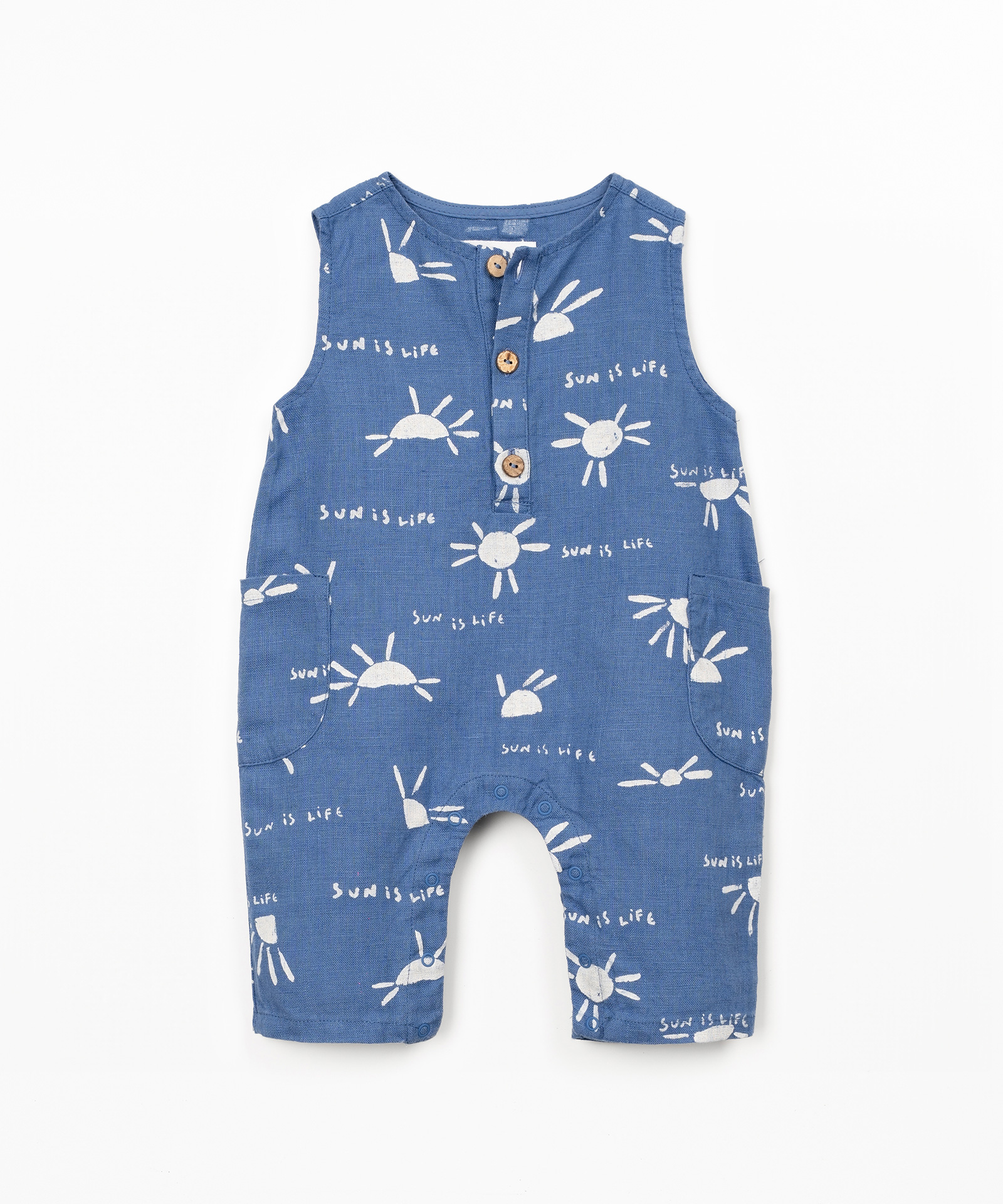 PRINTED LINEN JUMPSUIT