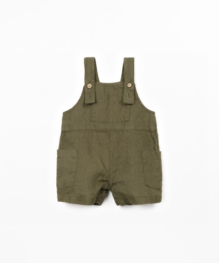 Linen fabric jumpsuit