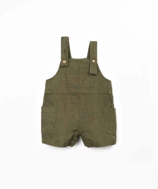 Linen fabric jumpsuit