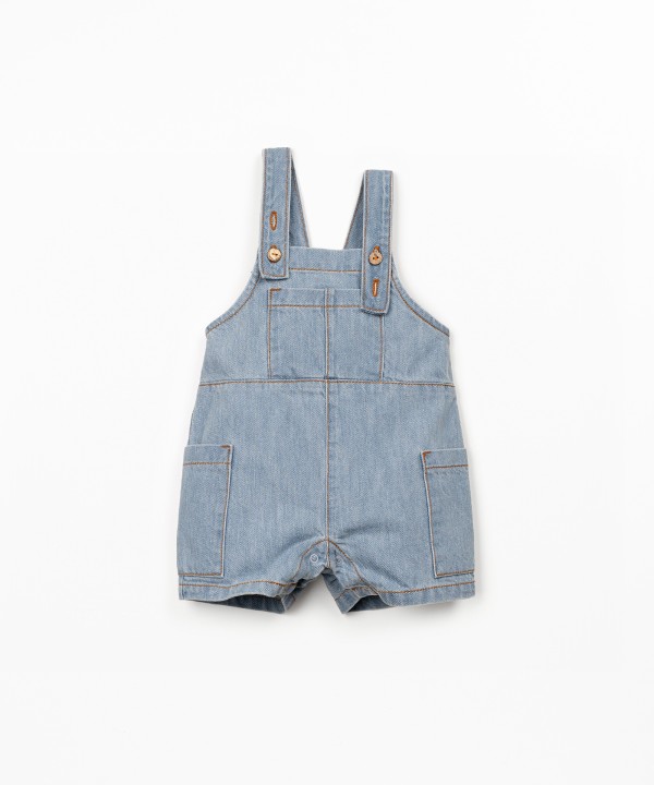 Tuta in denim di cotone