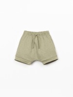 Jersey shorts in organic cotton and linen